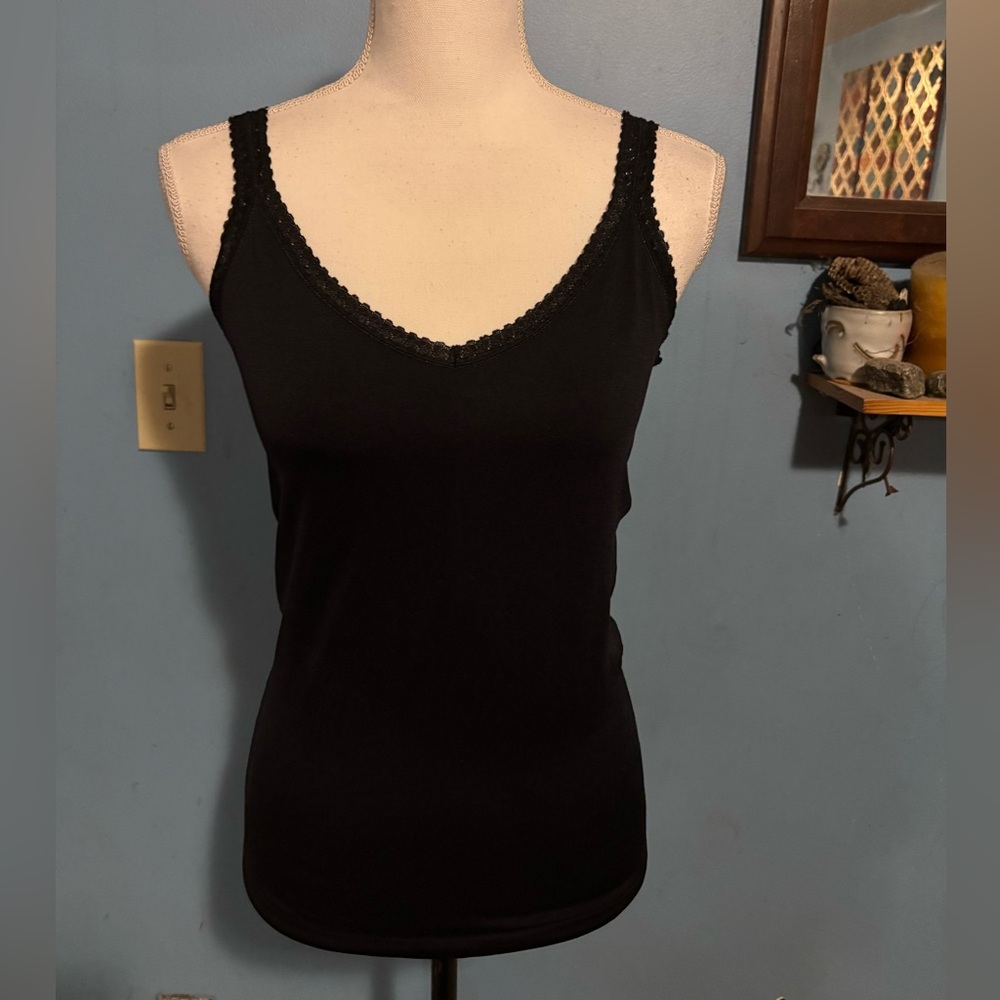 Tefron Seamless, Black , V-Neck, Cami Top